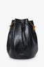 Saint Laurent Black Calfskin Leather Small Talitha Bucket Bag
