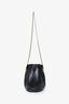 Saint Laurent Black Calfskin Leather Small Talitha Bucket Bag
