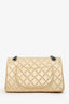Pre-Loved Chanel™ 2008-09 Gold Metallic Quilted Aged Calfskin Reissue 2.55 Flap Bag