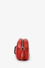 Gucci Red Chevron Leather Marmont Belt Bag