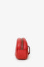 Gucci Red Chevron Leather Marmont Belt Bag