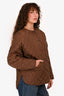 Toteme Brown Quilted Puffer Jacket Size XS