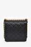 Pre-Loved Chanel™ 2018-19 Black Quilted Leather Chic Pearl Square Flap Bag