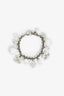 Pre-Loved Chanel™ 2010 Silver Tone/White Enamel CC Charm Bracelet