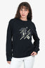 Hermès Black Graphic Print Sweatshirt Size M