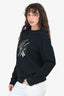 Hermès Black Graphic Print Sweatshirt Size M