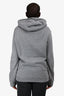 Hermes Grey Graphic Print Hoodie Size XL