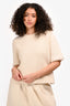 Loro Piana White Cashmere/Mohair Fervento Crewneck Sweater Size XS
