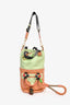 Louis Vuitton 2010 Green/Peach Limited Edition Monogram Empreinte Underground Duffle Bag