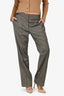 Stella McCartney Grey Wool Pinstripe Trousers Size 40