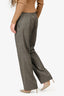 Stella McCartney Grey Wool Pinstripe Trousers Size 40
