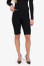 Gucci Black Crinkle Knee Length Shorts Size 44