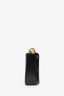 Prada Black Leather Triangle Logo Chain Shoulder Bag