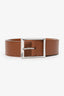 Berluti Brown Leather Waist Belt Size 120 Mens