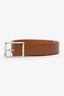 Berluti Brown Leather Waist Belt Size 120 Mens