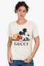 Gucci x Disney Cream Mickey Mouse Logo T-Shirt Size S