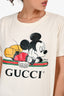 Gucci x Disney Cream Mickey Mouse Logo T-Shirt Size S