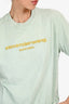 Alexander Wang Green Acid Wash Embroidered Logo T-Shirt Estimated Size S