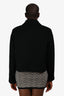Celine Black Cashmere Logo Embroidered Jacket Size 40