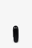 Saint Laurent Black Chevron Leather Envelope Wallet On Chain