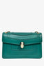 Bvlgari Green Leather Medium Serpenti Forever Shoulder Bag