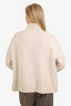 White + Warren Cream Wool/Cashmere Sweater Size M
