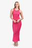 Asta Resort Pink Knit Natalia Maxi Dress Size S