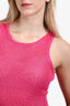 Asta Resort Pink Knit Natalia Maxi Dress Size S