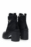 Prada Black Re-Nylon Chunky Block Heeled Boots Size 37.5