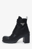 Prada Black Re-Nylon Chunky Block Heeled Boots Size 37.5