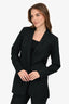 Smythe Black Wool Single Breasted Blazer Estimated Size 4