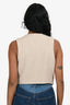 House of Harlow 1960 Cream Button Up Vest Size S