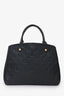 Louis Vuitton 2018 Black Empreinte Montaigne MM with Strap