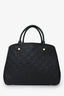 Louis Vuitton 2018 Black Empreinte Montaigne MM with Strap