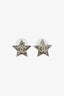 Pre-Loved Chanel™ 2023 Silver Toned Star CC Stud Earrings