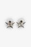 Pre-Loved Chanel™ 2023 Silver Toned Star CC Stud Earrings