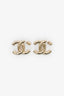 Pre-Loved Chanel™ 2022 Champagne Gold Toned Maxi CC Earrings