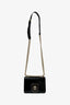 Christian Dior Black Leather Sequin Detail 'Diorama Club' Shoulder Bag
