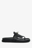 Hermès Black Leather Kelly Buckle 'Empire' Sandals Size 37