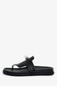 Hermès Black Leather Kelly Buckle 'Empire' Sandals Size 37