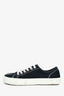Maison Margiela Black Canvas Tabi Low Top Sneakers Size 36