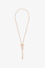 Hermes 18K Rose Gold 'Ever Chain d'ancre Lariat' Necklace