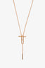 Hermes 18K Rose Gold 'Ever Chain d'ancre Lariat' Necklace