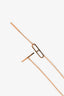 Hermes 18K Rose Gold 'Ever Chain d'ancre Lariat' Necklace