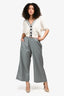 Sofie D'Hoore Grey Wide Leg Trousers Size 36