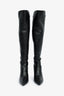 Stuart Weitzman Black Leather Knee High Pointed Toe Heeled Boots Size 6.5