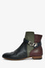 Hermès Tricolour Leather Neo Ankle Boots Size 38.5