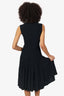 Alaïa Black Knit Accordion Pleat Detail Sleeveless Dress Size M