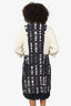 Etro Black/White Printed Coat Size 48