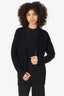 Saint Laurent Black Wool Chain Trimmed Knit Cardigan Size M